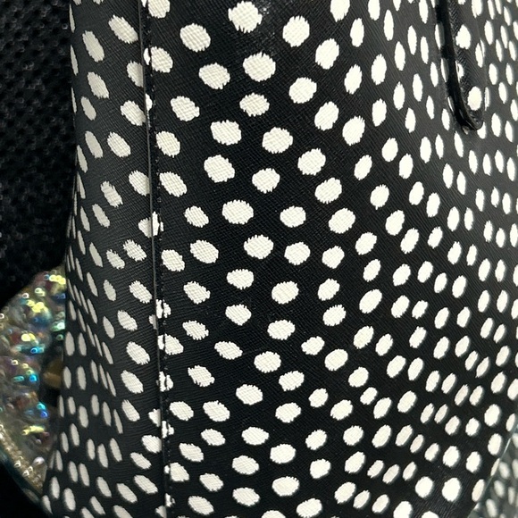 kate spade Black and White Dot Tote Approx. 16 x 9.5 x 5 - Picture 4 of 14
